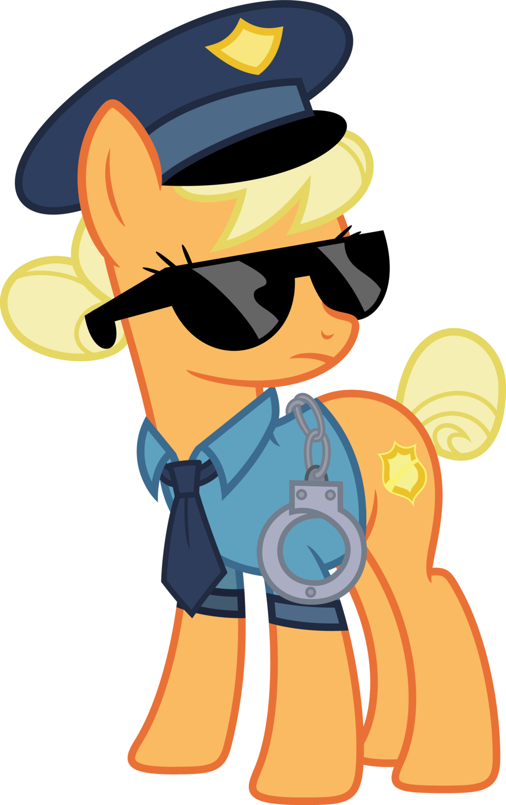 Blah23z, Colored, Color Edit, Copper Top, Edit, Guffs, - Police Officer Rainbow Dash (1024x1630)