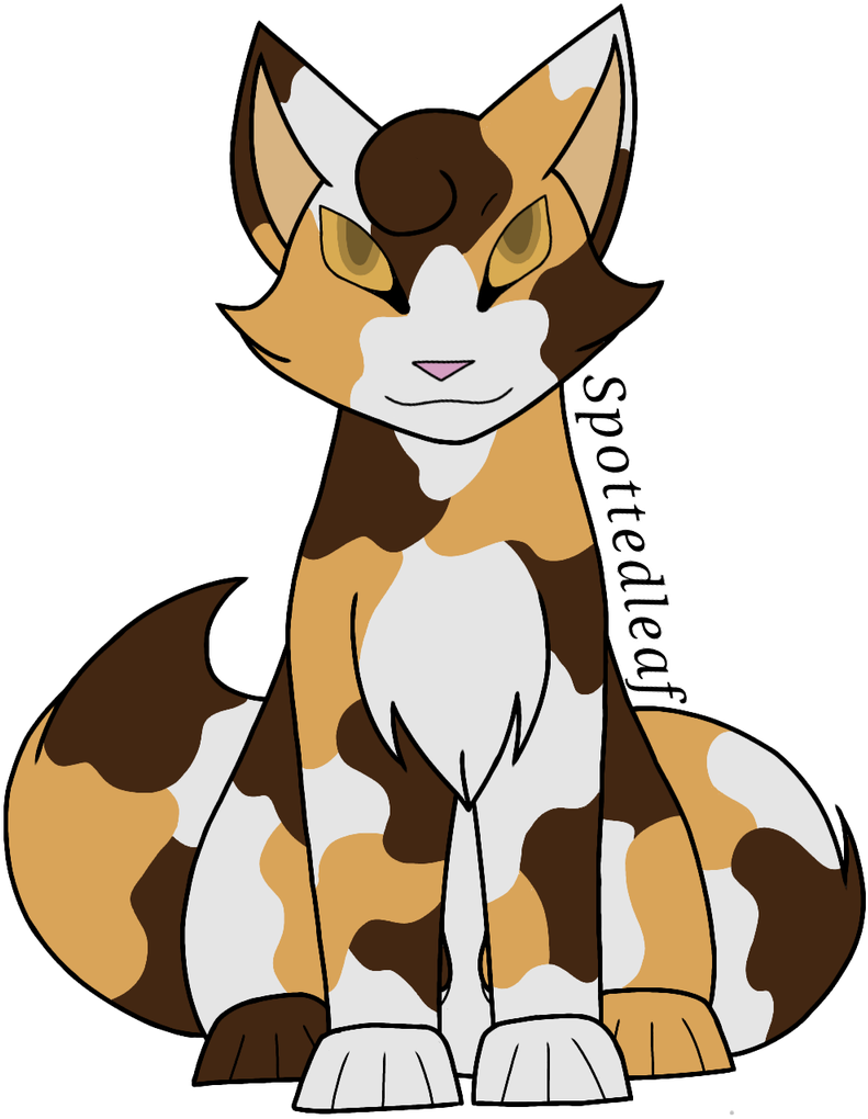 One Eye Thunderclan Elder Spottedleaf Thunderclan Medicine - Monkey (800x1200)