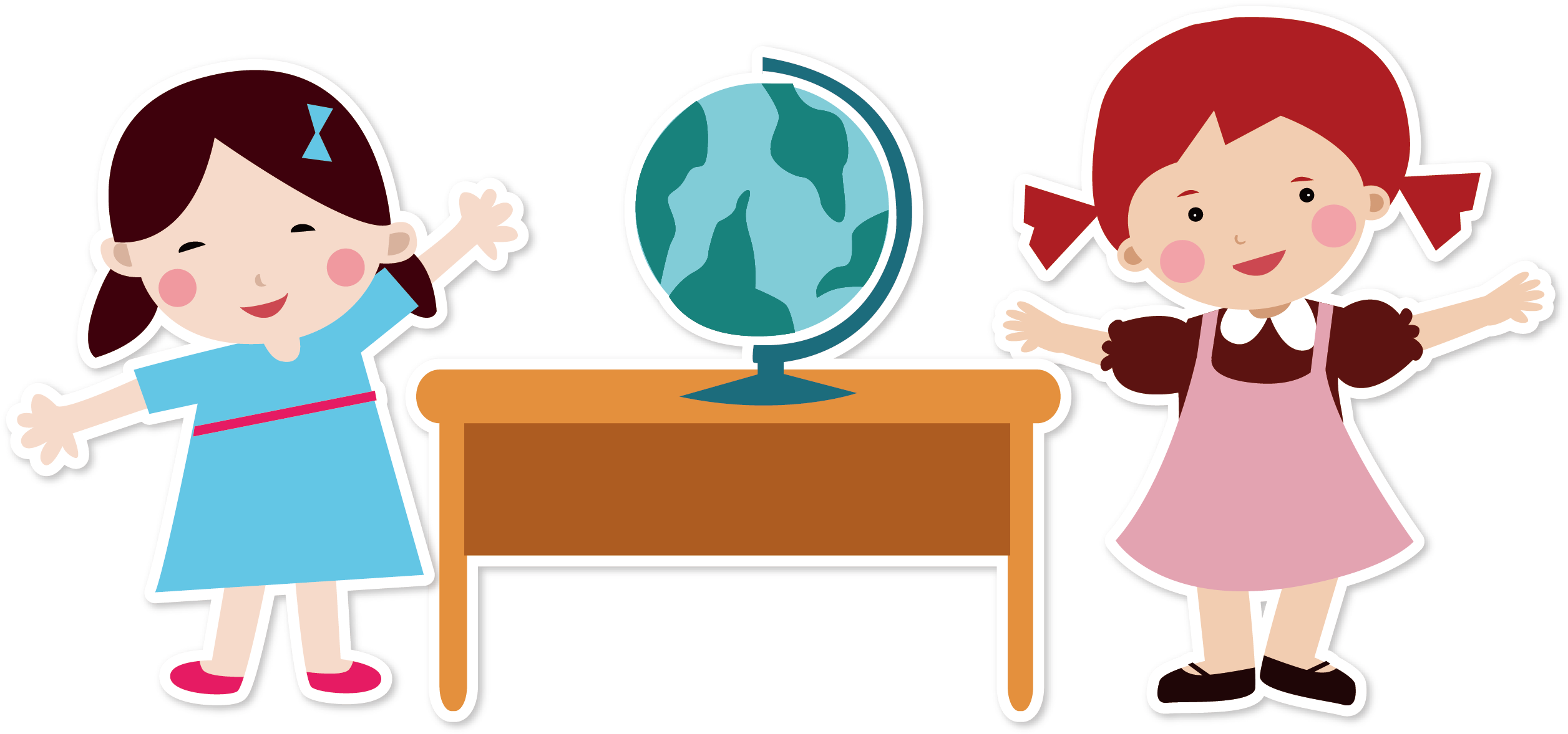 Student Android Teacher Early Childhood Education - Teacher And Student Cartoon Png (2520x1185)