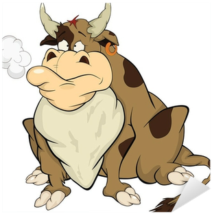 Cartoon Sticker • Pixers® • We Live To Change - Dibujo Toro (400x400)