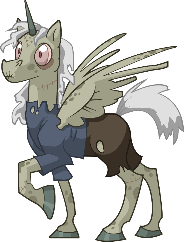 Zombie Uni By Tibby-kitty On Deviantart - Kitten (627x824)