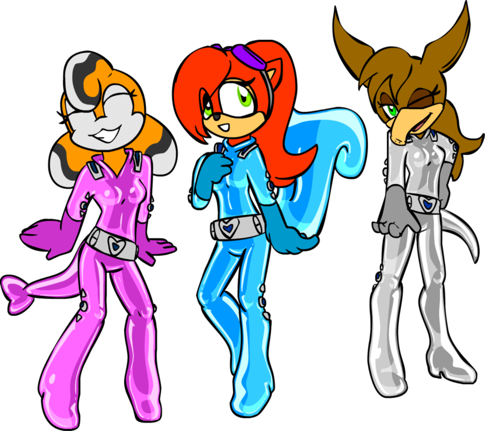 Totally Trio 2/3 By Shennanigma - Cartoon (949x842)