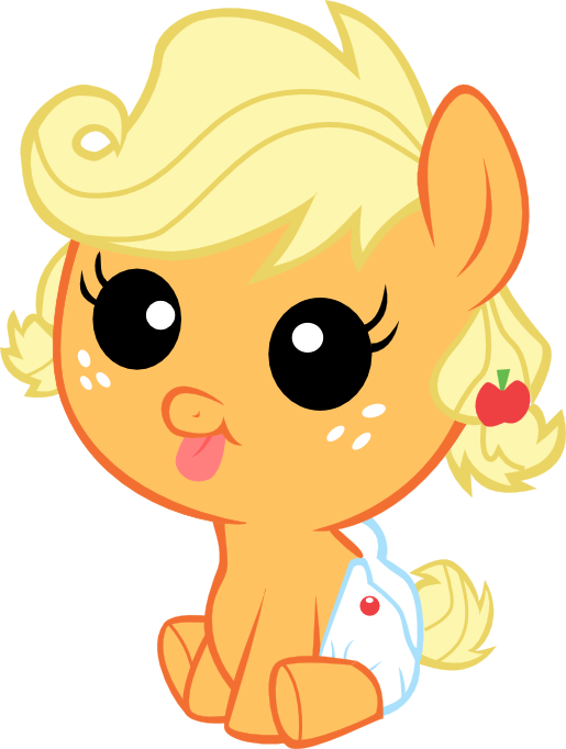 Baby Applejack Vector By Superelectrogir - Mlp Baby Apple Jack (515x682)