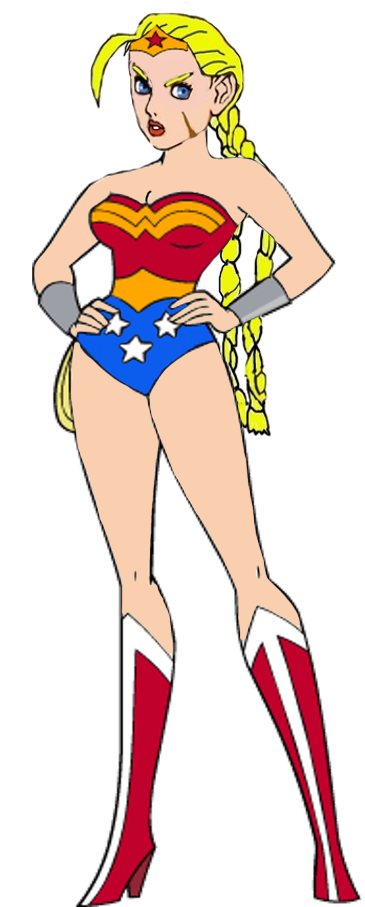 Cammy White As Wonder Woman By Darthraner83 - Scooby Doo Daphne Wonder Woman (466x992)
