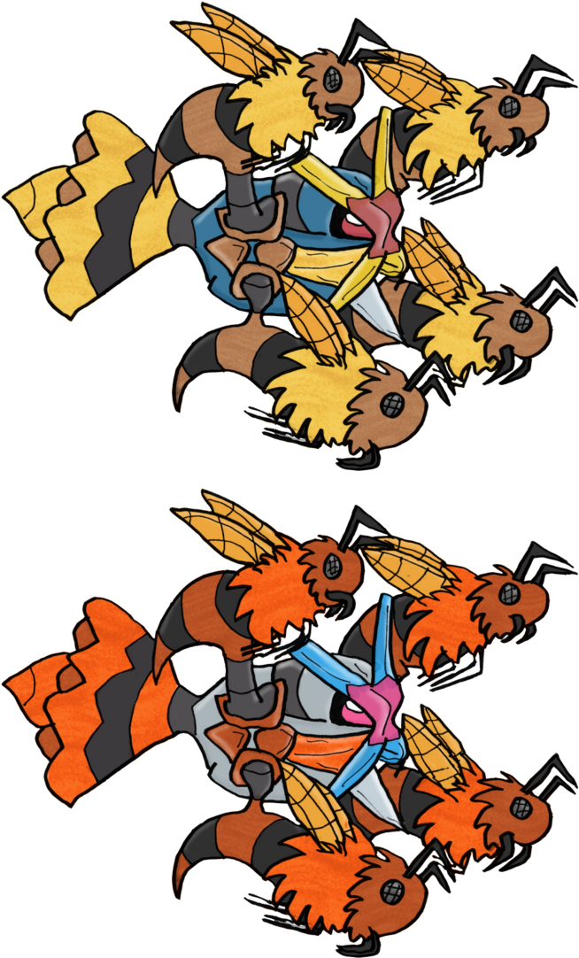 376 Metaquen {mega} By Crimsonmewtwo - Mega Vespiquen (707x1131)