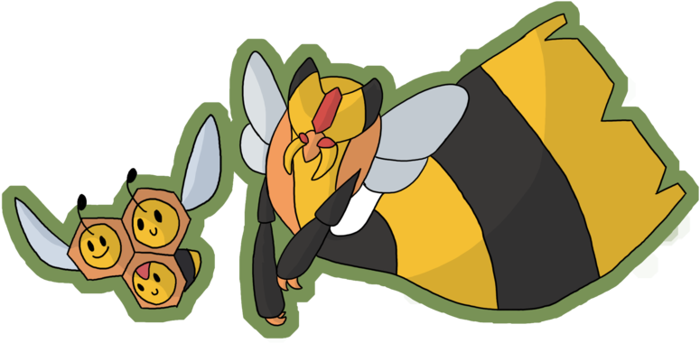 Http Lemurkat Co Nz Pokemon 416 Vespiquen Jpg - Cartoon (900x720)