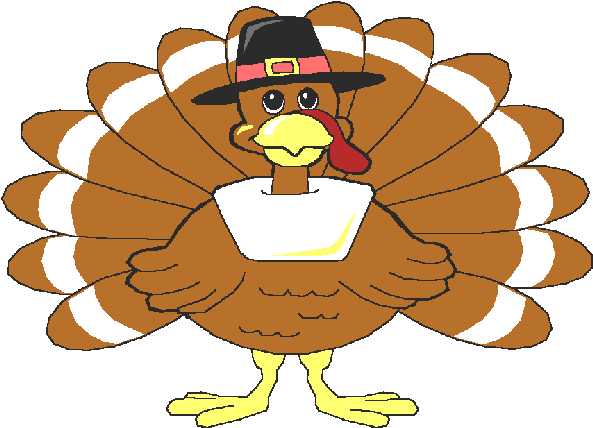 So Excited In Fact That We're Going To Say Thanks To - Cartoon Turkey (600x433)