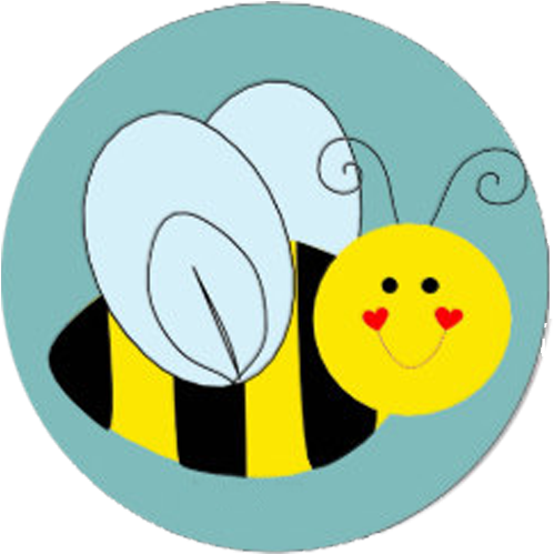 About Spelling Bee - Cute Bee Tile Coaster (512x512)