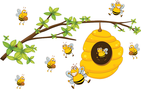 Western Container Sales - Clip Art Bee Hive (476x300)
