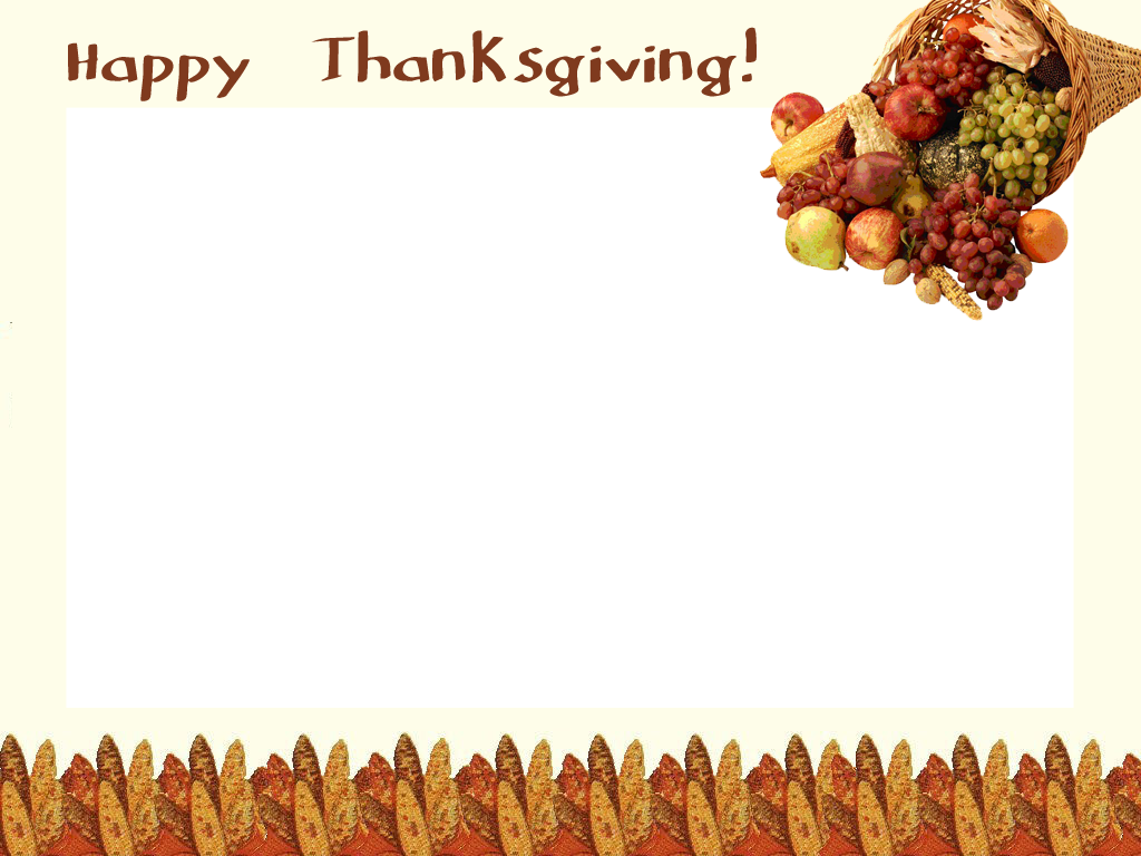 Thanksgiving Day Frame - Thanksgiving Food Drive Sticker (1024x768)