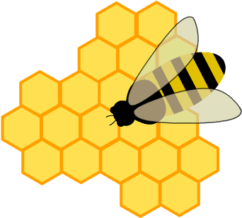 Bumble Bee Hive Clip Art - Honey Bee Clip Art (400x400)