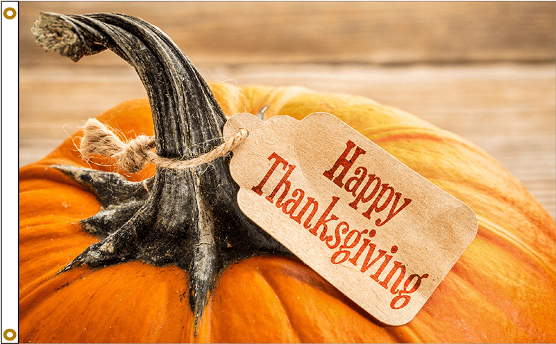Thanksgiving Day Flag - Happy Thanksgiving Pure Romance (800x800)