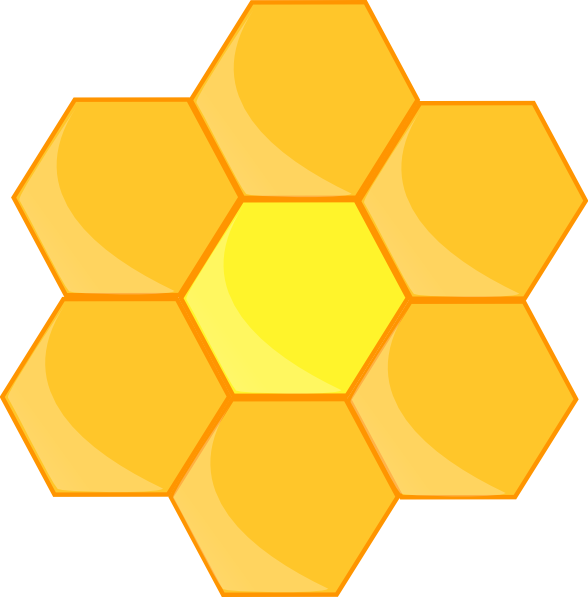 New Beehive Clipart Gallery Design Search For Free - Honeycomb Clipart (588x597)