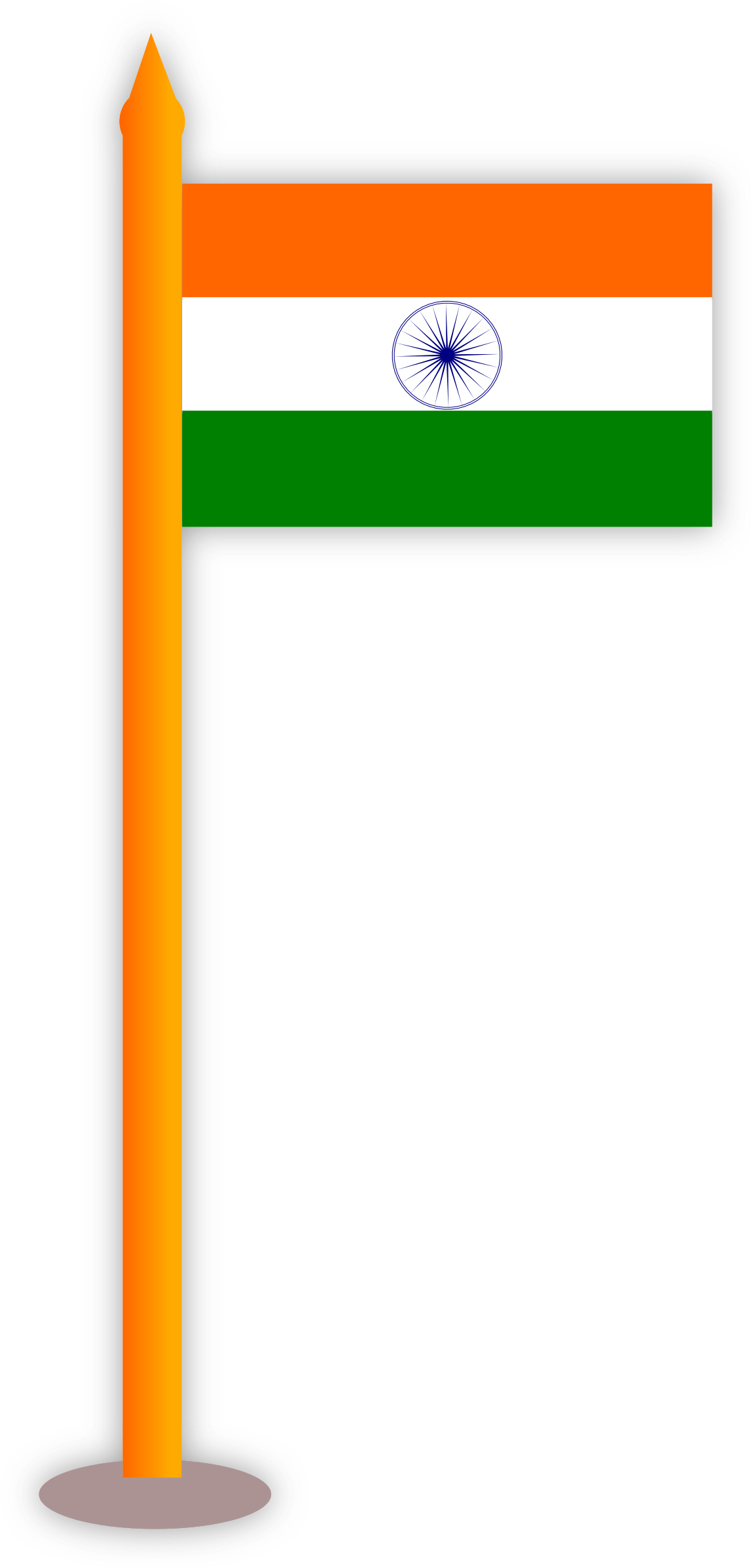 Indian Flag Tiranga Clipart - Indian Flag Black And Write (1147x2400)