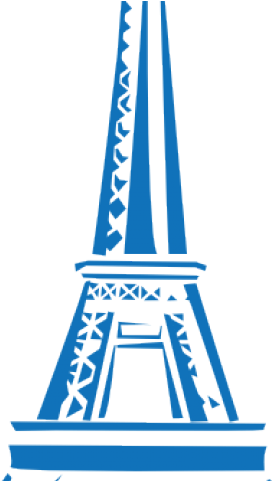 Eiffel Tower Clipart Blue - Pink Eiffel Tower Clip Art (640x480)