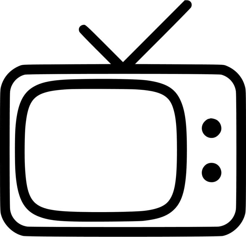 Free Png Old Television Png Images Transparent - Tv Icon Vector Png (850x818)