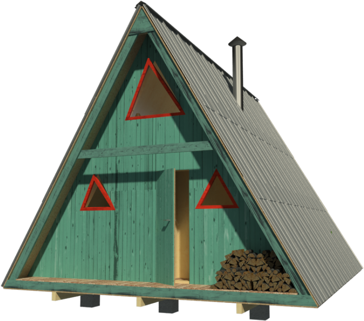 Frame Cabin Plans Pdf Tiny House Houseplans Timber - A-frame House (840x840)