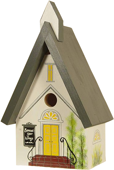 The Backyard Naturalist's Hand Painted Bird House 'country - The Backyard Naturalist (578x578)