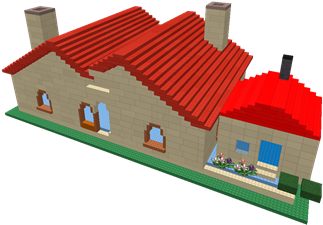 Big House With Little House - House (420x420)
