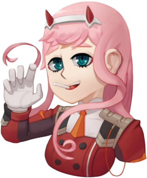 Sticker Idea For “darling In The Franxx” - Darling In The Franxx 002 (400x400)