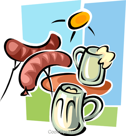 Bar B Que And A Few Wobbly Pops Royalty Free Vector - Bar B Que And A Few Wobbly Pops Royalty Free Vector (444x480)