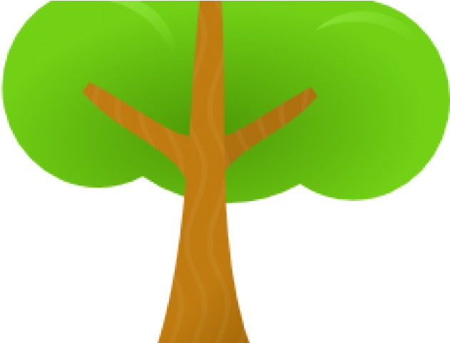 Line Art Trees - Clip Art (640x480)