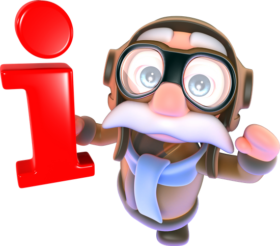 3d Funny Cartoon Pilot Airman Character Holding An - Aircraft Pilot (550x483)