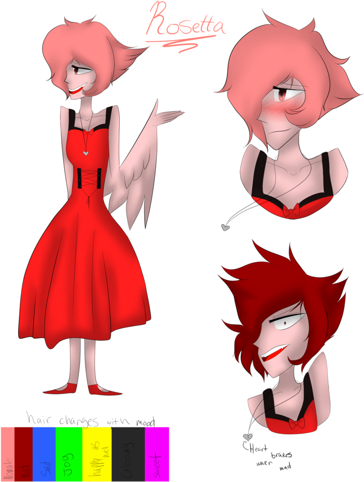 Gemsona-rosetta Ref By Silverthewolf152 - Cartoon (790x1011)