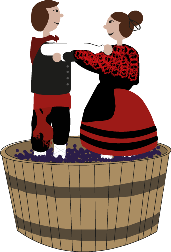 Emoticono “la Pisada De La Uva” - Cartoon (345x508)