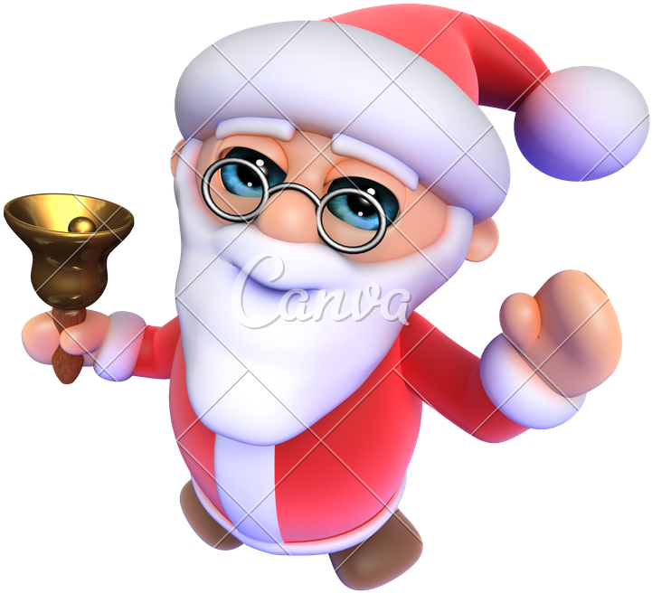 3d Cartoon Santa - Santa Claus (800x800)
