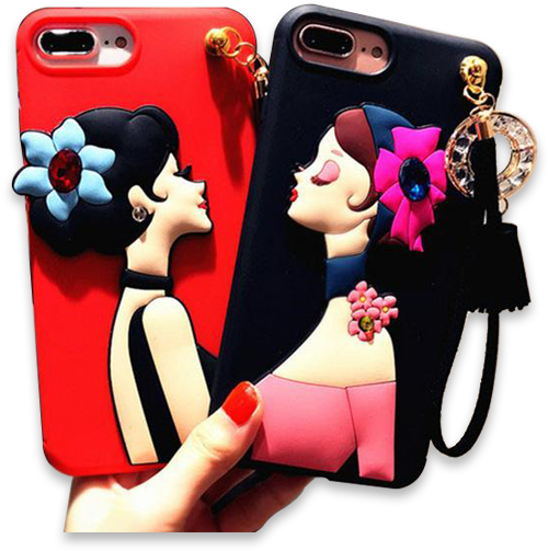 138-elegant Lady Goddess Cover Case For Iphone - Chian Women Case For Iphone 6 / 6 Plus / 7 / 7 Plus (620x620)