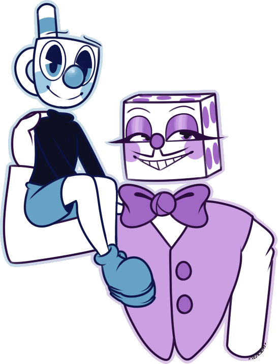 Mugman King Dice Mugman X King Dice Cuphead My Art - Tumblr (547x717)