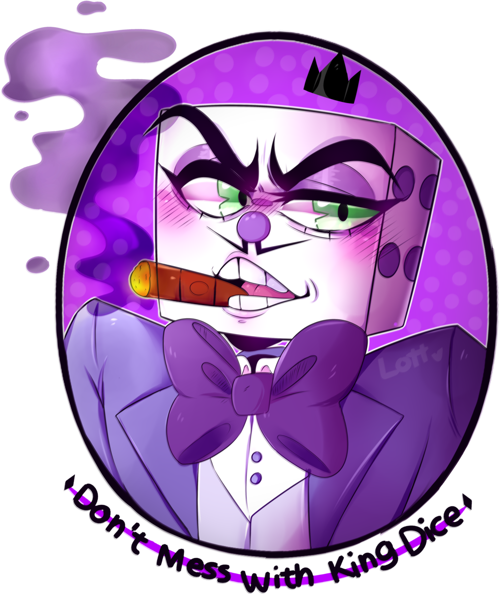 Dont Mess With King Dice By Lottslerk - Cartoon (1024x1211)