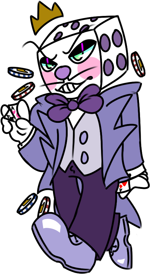 [for Sale] King Dice Keychain By Tiny Forest Prince - Cuphead (600x1050)