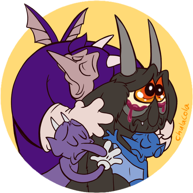 Chulacola Purple Vertebrate Cartoon Fictional Character - Cuphead The Devil (980x808)