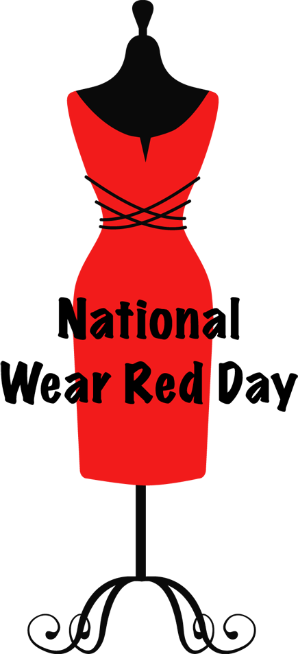 National Wear Red Day Clipart (435x954)