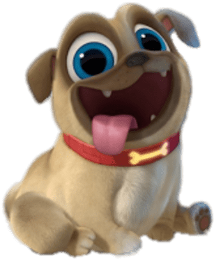 Puppy Dog Pals Rolly Tongue Out - Puppy Dog Pals Png (400x400)