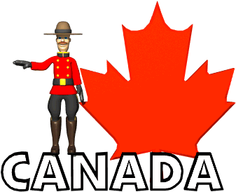 The Mountie Canadian Animated Pics Click It - Gifs Canada (350x350)