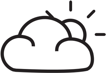 Sunny To Partly Cloudy Wear Symbol - Gravity (512x512)