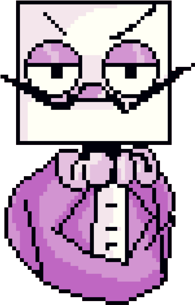 Cuphead- King Dice Pagedoll By Blueycrown - Pixel Faces (800x800)