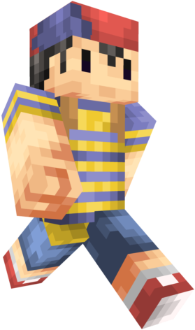 Please Leave A Diamond If You Like The Skin, Favorite - Minecraft Earthbound Skin (640x640)