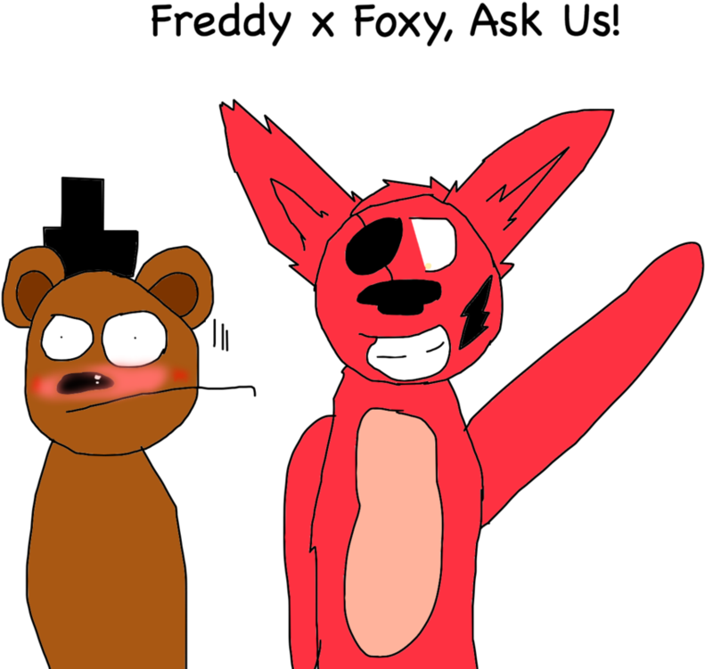 Ask Freddy And Foxy By Frexy-co - Cartoon (955x836)