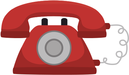 Retro Phone - Vector Graphics (550x497)