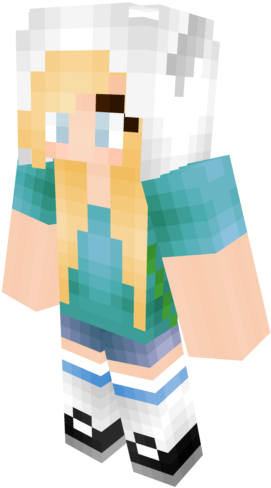 Finn Fan Girl Minecraft Skin By Minecraftcutie - Minecraft (640x640)