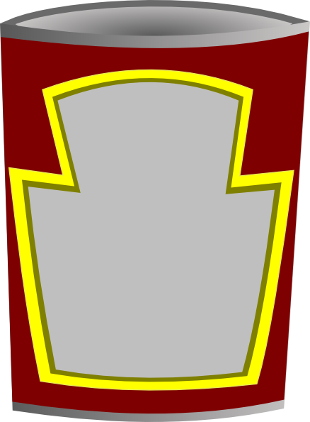 Blank Can Clip Art At Clker - Blank Can Clip Art At Clker (438x595)