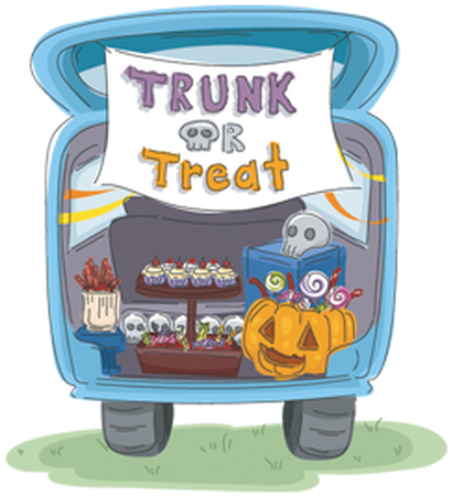 Trunk Or Treat - Trunk Or Treat Clipart (421x455)