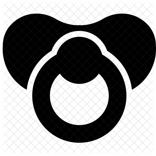 Pacifier Icon - Circle (512x512)