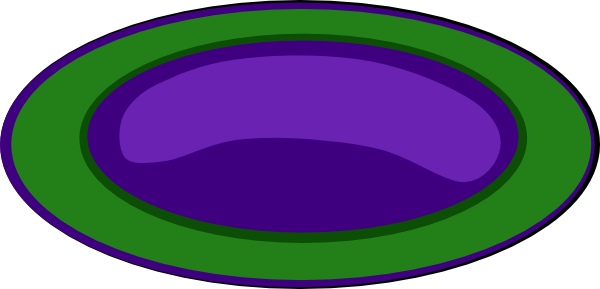 Yellow Plate Png Clip Art - Green Plate Clipart (600x289)