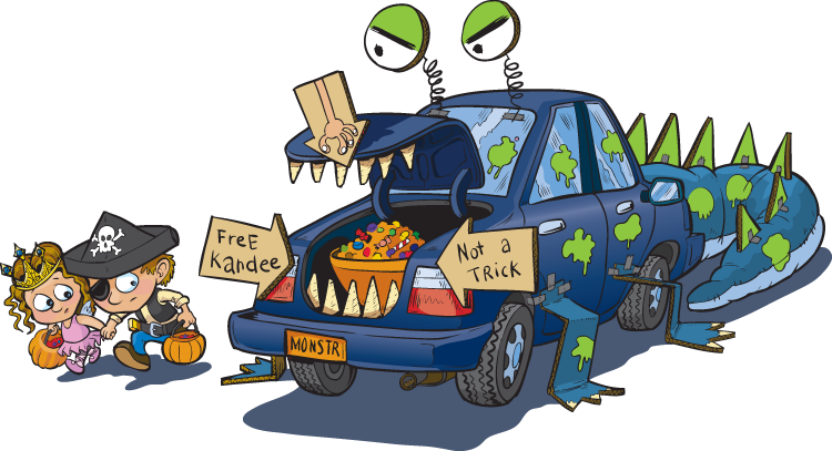 Trunk Or Treat Will Be Thursday, Nov - Trunk Or Treat Vector (750x407)