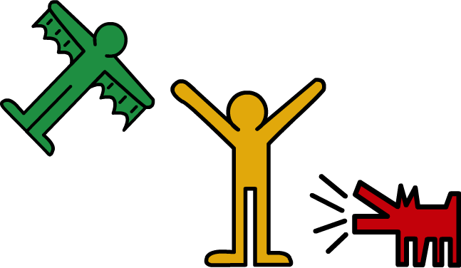 Keith Haring Drawing Test By Jackarthur909 - Keith Haring Png (647x376)